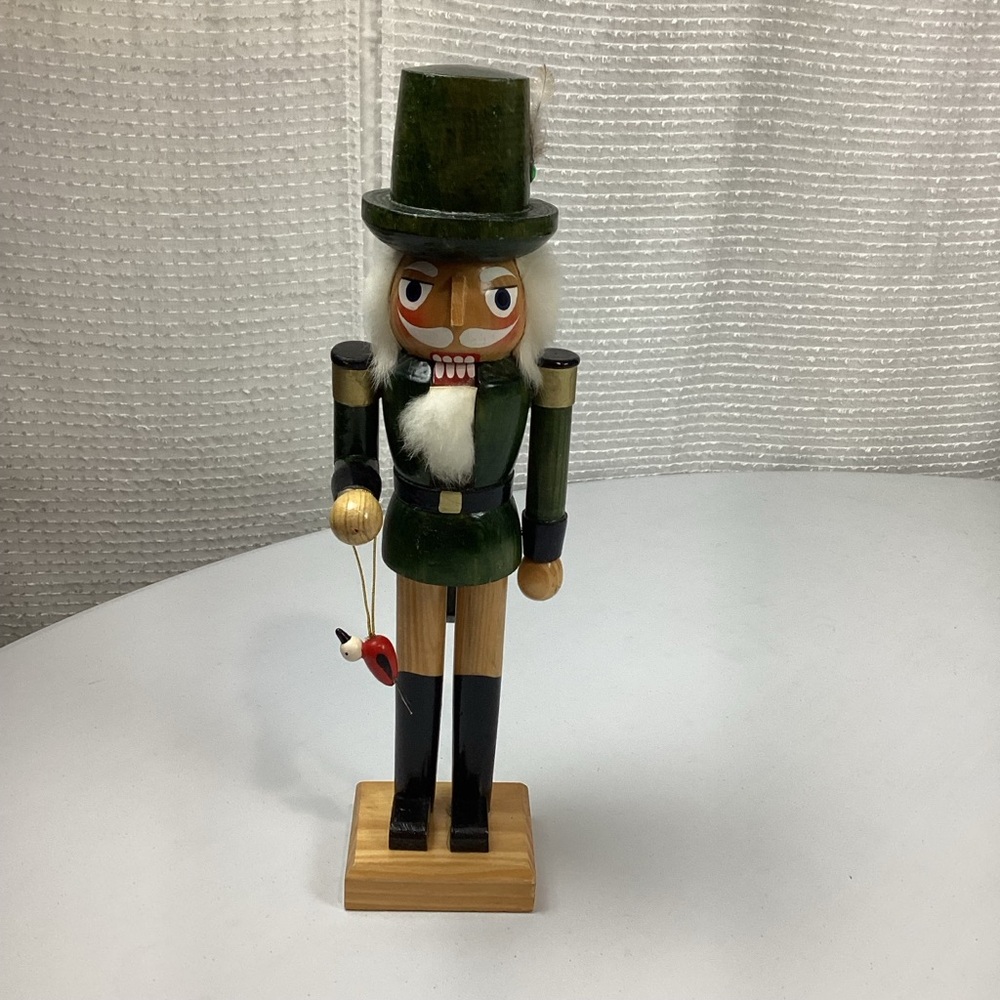 Nutcracker Wooden 15” tall with bird Christmas Decor Holidays